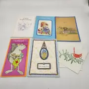 Lot (7) Vintage Greeting Cards Note Card New Home Get Better Wedding Friendship+