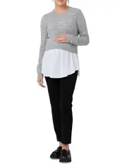 [Ripe] Mandy Detachable Nursing Knit in Grey