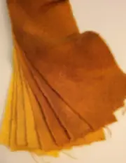 Wool Swatch Gold Brown Betty Maley 8 Values Rug Hooking Applique Crafts