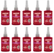 1 Set 10x Bottles Loctite Threadlocker 222 50ml - Free Shipping