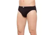 Holeproof Cotton Rib Mens Briefs Jocks Undies Underwear BLK Black MZTO1A