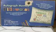 GRADUATION SCHOOLS OUT FOR THE SUMMER AUTOGRAPH PILLOWCASE 20” x 30” MEMORIES!!