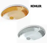 【麗室衛浴】美國 KOHLER活動促銷 LAUREATE 藝術下崁盆 K-14008T-PD-0尊爵金/K-14008T-PK-0鉑金