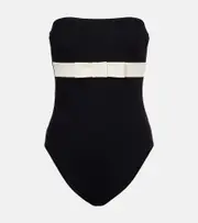 [Karla Colletto] Karla Colletto Kit bow-detail swimsuit AU 14 black
