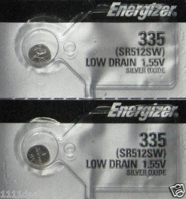 335 Watch and Calculator Batteries ENERGIZER x 2