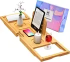 Luxury Bathtub Caddy Tray - Bath Tray Expandable - Bath Tub Tray Table for Batht