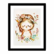 Lady Owlet Art Framed print
