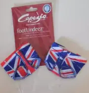 H07GS CAPEZIO FOOTUNDEEZ Jelz MODERN LYRICAL UnionJack British Flag Foot Undeez