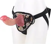 HGDTYRI Silicone Strap-On Dildos, 19cm Strap-On Penis for Women Removable Animal Penis with Strong Suction Cup SM Erotic Sex Toys for Men Couples(C)