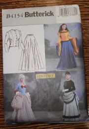 Vintage Butterick Making History blouse & skirt pattern B4154, sz 12-16 uncut