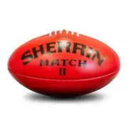 Sherrin Aussie Rules Football Footy Match Genuine Leather Game Ball