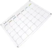 FOYTOKI Practical Fridge Dry Erase Calendar Acrylic Message Board Magnetic Whiteboard for Home Office School