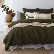 Bambury Samira Quilt Cover Set Green