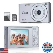 4K Digital Camera Vlogging Camera 44MP UHD 16X Digital Zoom with 32GB Card, P