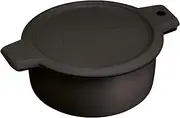 Microwave KitchenCraft Grill Pan and Browning Dish, Fast Cooking, Oven-Quality Food, Sturdy and Lightweight, 26 x 29 x 9 cm, Black
