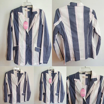 PETER ALEXANDER Bold Striped Pyjamas Top Multicoloured Size XS NWT