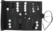 Roll Up Backgammon Sets Portable Travel Board Game Set for Adults and Kids Foldable PU Classic Chess Board Roll-Up Easy to Use