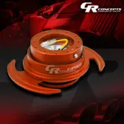 NRG UNIVERSAL STEERING WHEEL LOCK QUICK RELEASE ADAPTOR GEN 3.0 ORANGE+RING
