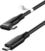 USB 4 Cable 240W Thunderbolt 4 Cable 4.9ft, Right Angle USB C to USB C Cable for 100W/60W, 8K HD Display 40Gbps PD3.1 Fast Charging Cable Compatible with Thunderbolt 3/4, MacBook eGPU SSD