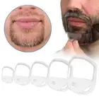 5Pcs Shaving Template Shaper Men Goatee Style Design Beard Mustache Shaping Tool
