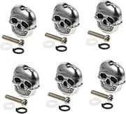 VINTORKY 6pcs Silver Guitar Tuning Pegs Classic Folk Electric Acoustic Guitar Machine Tuning Head Knob
