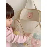 在飛比找ETMall東森購物網優惠-ins韓國風小熊兔子浴室收納袋寶寶洗澡多用收納掛袋懸掛玩具網