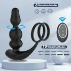 360 Rotating Vibrating Anal Butt Plug Vibrator Remote Control Sex Toys for Adult