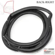 For Isuzu D-Max Dmax Hi-Lander 2003 '10 Rear Rh Door Rubber Seal Weatherstrip
