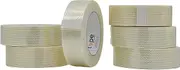 MAT Commodity Grade Fiberglass Reinforced Filament Strapping Tape - 1.5 in. Wide x 60 yds. (Pack of 6) Filaments Run Lengthwise