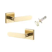 Iver Bronte Door Lever Handle on Square Rose Passage Kit