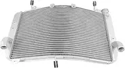 Compatible With YAMAHA YZF-R1 YZFR1M YZFR1S YZF R1 S 2015-2019 Motorcycle Aluminum Radiator Engine Cooler Cooling Coolant Tank Accessories(Silver)