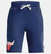 UNDER ARMOUR Boys (YOUTH) Project Rock Terry Shorts NWT Indigo SIZE: YOUTH LARGE