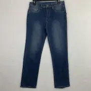 Buffalo David Bitton Boys Evan Slim Straight Fit Jeans Youth Size 16 Blue New