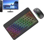 Keyboard And Mouses Set Wireless Connection: Illuminated Keyboard And Wireless | 2 Light Modes Mouses And Keyboard Backlight With 7 Colors For School, School