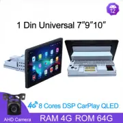 8Core Android 1Din Car Multimedia CarPlay Universal Navigation GPS Auto Radio