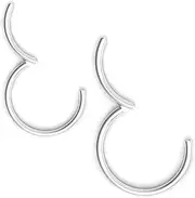 NewkeepsR Hypoallergenic Nose Hoop Rings 20G/18G/16G/14G/12G/10G/8G/6G Steel Hinged Clicker Segment Gold/Rose Gold/Black/Pink Color