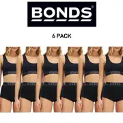 Bonds Womens Retro Rib Hi Shortie Luxuriously Smooth Full Coverage 6 Pack WT46