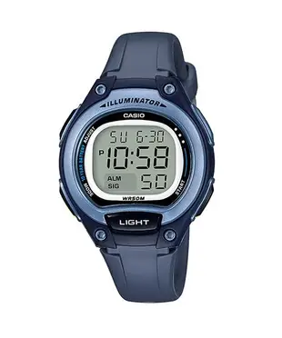 【金台鐘錶】CASIO 卡西歐 十年電池 小巧的造型 (藍x灰) 學生錶 兒童錶 LW-203-2A