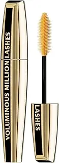 L’Oréal Paris Makeup Voluminous Million Lashes Volumizing, Defining, Smudge-Proof, Clump-Free Lengthening, Collagen Infused Eye Makeup Formula, Amplifying Mascara Brush, Black Brown, 0.3 fl; oz.