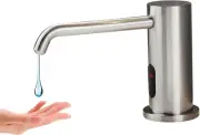 High-Capacity Touchless Liquid Soap Dispenser - Built-In Design for Tidy Spaces