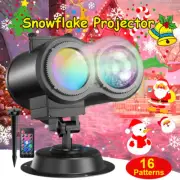 16-Patterns Christmas Projector Light Outdoor Laser Lamp Landscape Xmas Party