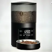 PATPET PF02 Timed Automatic Food Feeder Smart Dispenser for Cats & Dogs, Black