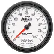 Autometer Phantom II Tachometer In Dash - 10,000 RPM, 3 3/8 Inch, AU7597