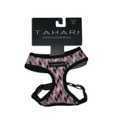 Tahari Dog Harness Pink Black Gray White Diamond Pattern Size Small Nwt