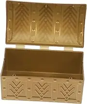 JEWEDECO Plastic Treasure Box for Vintage Trinket Storage Chest for Parties and Keepsakes Durable and Portable