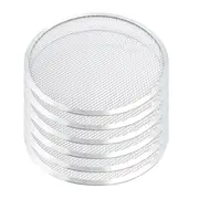 SOGA 6X 10-inch Round Seamless Aluminium Nonstick Commercial Grade Pizza Screen Baking Pan