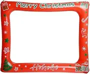 LOKIPA Christmas Inflatable Selfie Photo Frame Blow Up Picture Photo Booth Prop Frame for Birthday Wedding Bridal Shower (70cm x 80cm )