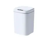 New 16L Smart Trash Bin Automatic Motion Sensor Rubbish Waste Bin Basket Toliet [Colour: White]