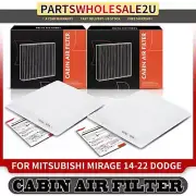 2x Cabin Air Filter for Dodge Attitude Mitsubishi Mirage Mirage G4 Electrostatic (for: Mitsubishi)