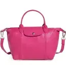 NEW Longchamp Le Pliage Cuir - All Leather Tote, sz Small, Cyclamen Pink - $575